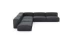 Five Module Corner Sofa - Leather - Dark Grey - 325CM X 325CM
