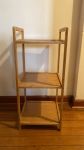 Bamboo 3 Tier Shelf With Mirror