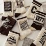 2/5pcs Men's Vintage-Inspired Crew Socks - Breathable Comfortable Polyester Blend For Sports & Casual Wear