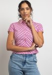 Stripe Fitted Shirt - Pink