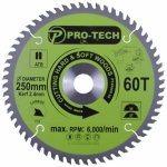Saw Blade Tct 250 X 2.4 X 30 X 60T Wood Prof.