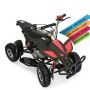 50CC 2T Econo Air Cooled 3HP MINI Quad With Rubber Wheels - Black/red 4-10 Years
