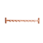 Copper Wall Mounted 6 Champagne Glass Holder