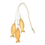 Medium Fish String Set Of 3 - Brown