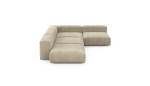 Four Module Corner Sofa - Cord Velours - Sand - 241CM X 346CM
