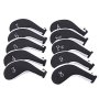 Neoprene Zipper Golf Club Iron Head Covers Iron Covers 10PCS/SET Black&white