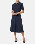 Polo Elizabeth Flare Golfer Dress - XXL Blue