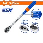 1 4" Preset Torque Wrench 5-25NM WWQ1D14