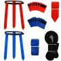 Lioobo Flag Football Belts: 10 Player Flag Football Set Adjustable Flag Belts For Flag Football With 30 Flags Football Training Equipment For Youth