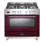 ELBA 90CM Excellence Gas Electric Cooker Burgundy 9S4EX937NR