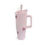 Heart Design 1.2LT Flask Pink