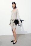 Rib-knit Dress - Light Greige