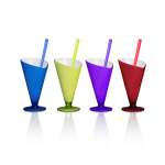 6 Piece Acrylic Ice Cream Tumbler Set Assorted