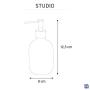 Sensea Studio Soap Dispenser Transparent Black