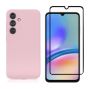 Silicone Phone Case & Screen Protector Combo Compatible With Samsung Galaxy A56 - Black