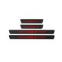 4PC Carbon Fiber Car Body Door And Sill Protector Decal Sticker Vw Polo