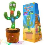 Ayeboovi Baby Toys Dancing Talking Cactus Volume Adjustable Mimicking Recording Cactus Toy Repeats What You Say Toddler Toys Sin