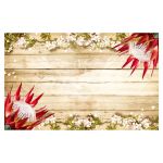 Classic Protea Tablecloth - 1 45M X 2 30M - Mock-linen