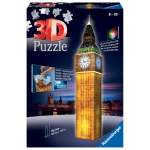 - Big Ben 216PC 3D Puzzle - Night Edition With LED Lights