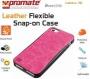 Promate LANKO.I5 Iphone 5 Hand-crafted Leather Case Protective Elegant & Flexible For Iphone 5/5S Colour:pink