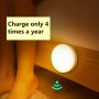 1PC Intelligent Human Sensing Lamp Desk Lamp Body Induction Staircase Lamp Creative Gift LED Bedside Lamp Bedroom Home Lamp USB Charging Night Lamp Student