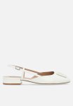 Belari Slingback Flat - Wht Patent