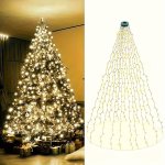 1PACK 200 LED Christmas Lights Christmas Tree Outdoor String Lights Indoor String Lights With 8 Light Modes 1.5M 59IN String Lig