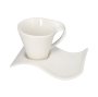 Wavy Cup And Saucer