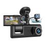 Dash Camera For Cars 3 Channel Dash Cam Driving Recorder 3-LENS With 2 Ips