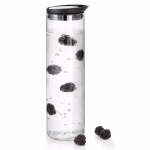Water Carafe Black Lid 1000 Ml Fontana