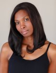 Wigs Debbie Sleek Black Long Bob Lace Front Human Hair Wig 20 Inch