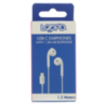 Lite White Type C Wired Earphones 1.2M