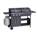Goldair Gas charcoal Barbeque 3 Burner Combo Grill