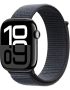 Apple Watch Series 10 Gps + Cellular 46MM Smartwatch With Jet Black Aluminium Case With Ink Sport Loop. Fitness Tracker Ecg App Always-on Retina Display Carbon Neutral