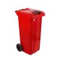 120LTR Wheelie Bin Virgin – Red