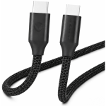 Volkano Weave Series Type-c To Type-c Cable 1.2M 60W - Black VK-20167-BK