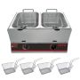DFG-12L 12 L Gas Deep Fryer And 4 Chip Baskets