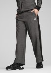 Puma T7 Relaxed Track Pants - Black & Alpine Snow