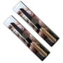 X2 Piece Natural And Silver Bread Knife Set 34CM .