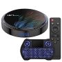 Android Tv Box 12.0 4GB 64GB Allwinner H618 Wifi 6 Ultra HD 1080P 4K 8K Hlg Mode HDR10+ Bt 5.0 USB 2.0 With MINI Wireless Backlit Keyboard