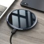 Wireless Charger 15W Max Wireless Charging Pad For Iphone 15 14 13 12 11 8 SE3 SE2 Series Samsung S23/S22/S21/S20/S10/S9/S8/S7/NOTE20/10/9/8 1 Pack