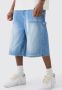 - Tall Fit Carpenter Denim Jorts Men's Shorts - Light Blue