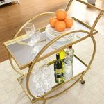 2 Tier Mobile Serving Trolley - Stylish & Functional Cart