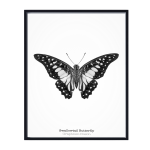 Butterfly Vertical Art Print - A4