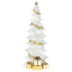 White Gold Resin Christmas Tree 15X15X40CM
