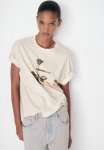 Oversized Printed T-Shirt - Light Beige & Depeche Mode