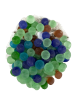 Premium Decorative Glass Pebbles Multicolored Flat Marble Stones