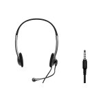 Black Stereo Combo-jack Headset