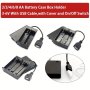 2PCS Aa Battery Holder Aa Battery Box Aa Battery Case With USB Power Port With Cover With Switch With 2/3/4/6/8 Slot Diy