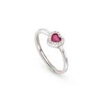 All My Love Ring Red Heart With Cubic Zirconia